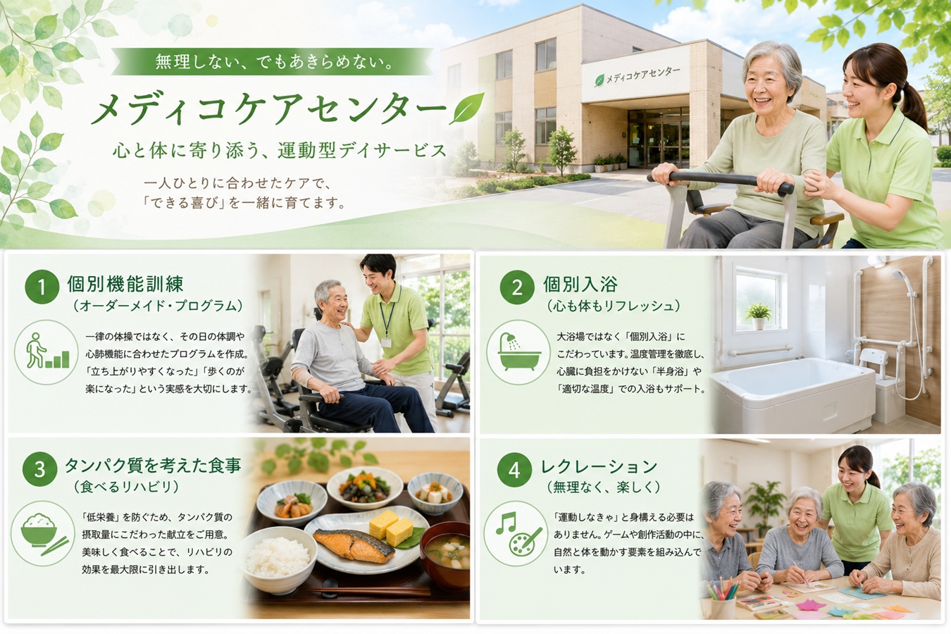 メディコケアセンターのこだわり